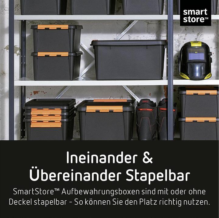 Produktbild Smartstore Aufbewahrungsbox PRO 15, 14 Liter, schwarz (30 cm, 14 l, 1x)
