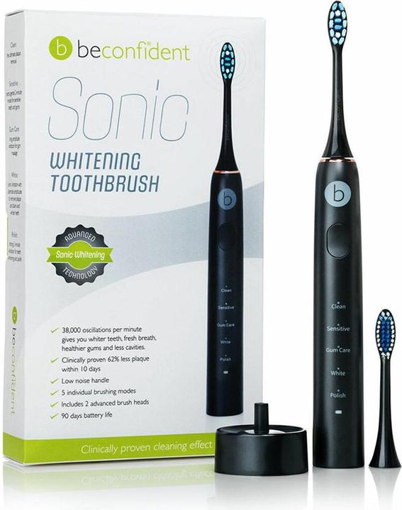 Image du produit Beconfident Brosse à dents électrique blanchissante SONIC #black/rose gold