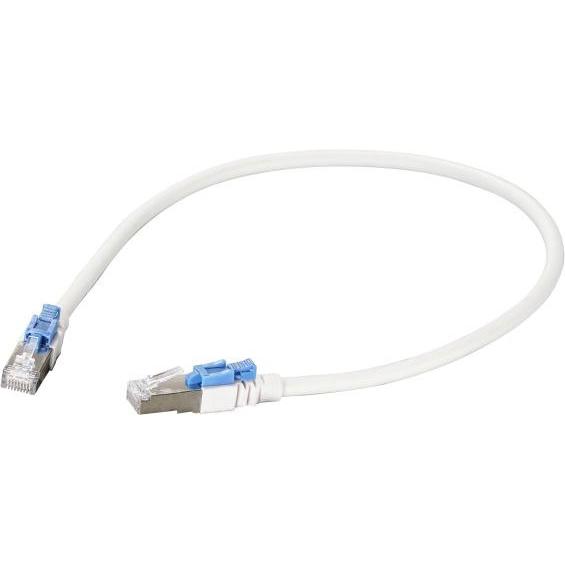 Thumbnail - EFB Elektronik RJ45 Patchkabel S/FTP,Cat.6, 26AWG BC, LSZH, 5m, weiss, abschliessbar (blau) (S/FTP, CAT6a, 5 m), Netzwer...