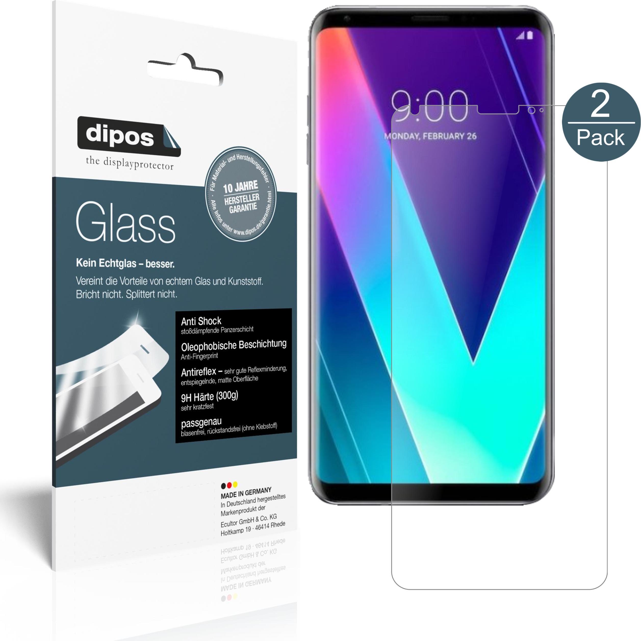 Dipos Displayschutz Anti-Shock (2 Stück, LG V30S ThinQ), Smartphone Schutzfolie, Transparent