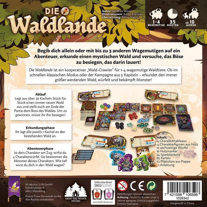 Actual product image Mirakulus The forest lands (German, 1 - 4 Players)