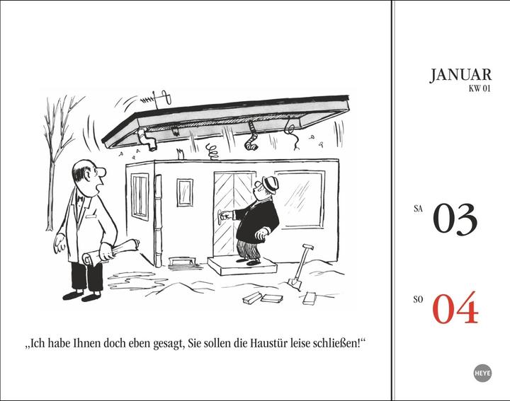 Produktbild Loriot Tagesabreisskalender 2026 (14 x 11 cm)