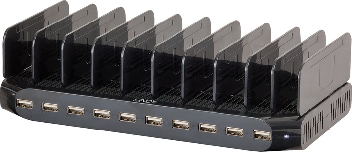Actual product image Lindy 10 port USB cradle (5 W)