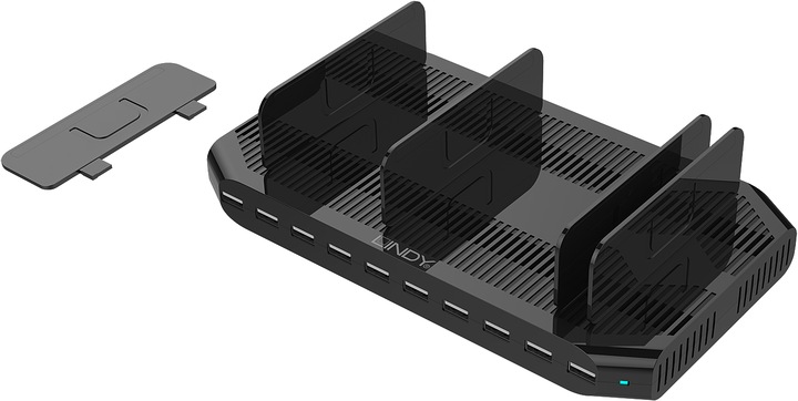 Actual product image Lindy 10 port USB cradle (5 W)