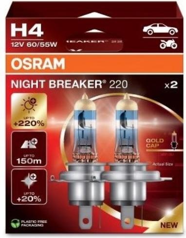 Actual product image Osram Night Breaker 220 (H4)