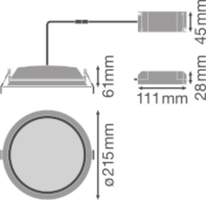 Produktbild Ledvance Downlight Alu (2370 lm)
