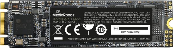 Produktbild MediaRange MR1021 - 128 GB - M.2 - 510 MB/s - 6 Gbit/s (128 GB, M.2 2280)