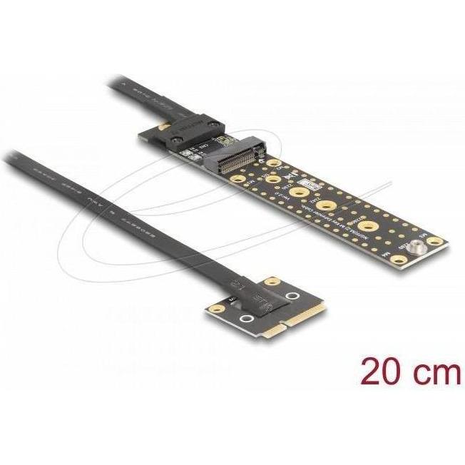 Delock Adapter Mini PCIe Stecker zu M.2 Key M Buchse mit Kab, Interne Kabel (PC)