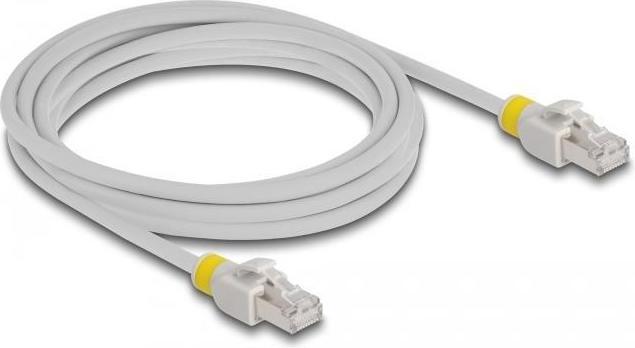 Produktbild Delock Netzwerkkabel RJ45 Cat.6A S/FTP mit farbigen Clips 3 m (S/FTP, CAT6a, 3 m)