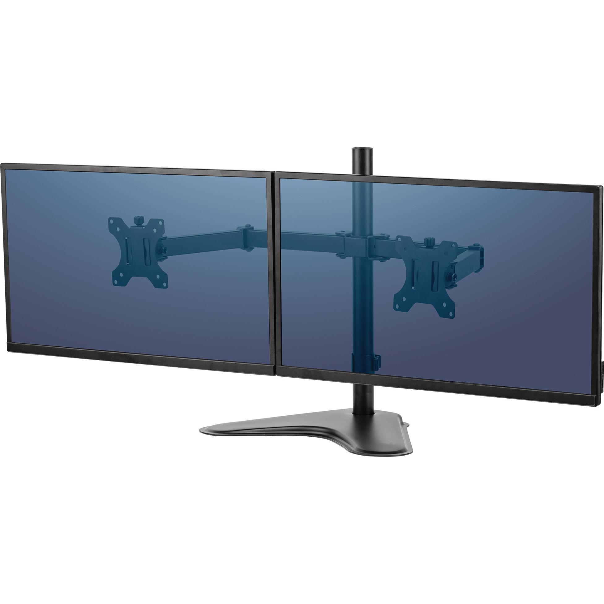 Thumbnail - Fellowes Freistehender Doppel Monitorarm Professional Series (Tisch, 27"), Monitor Halterung, Schwarz