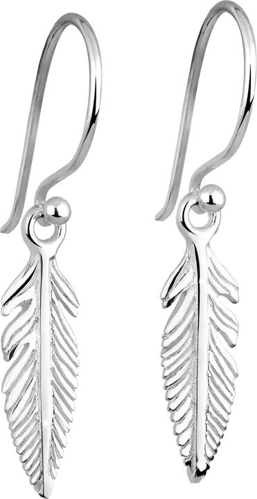 Image du produit Elli Boucles d'oreilles Plume Filigrane Boho Festival 925 argent (Bande élastique, Pas de pierre précieuse, Argent sterling 925)