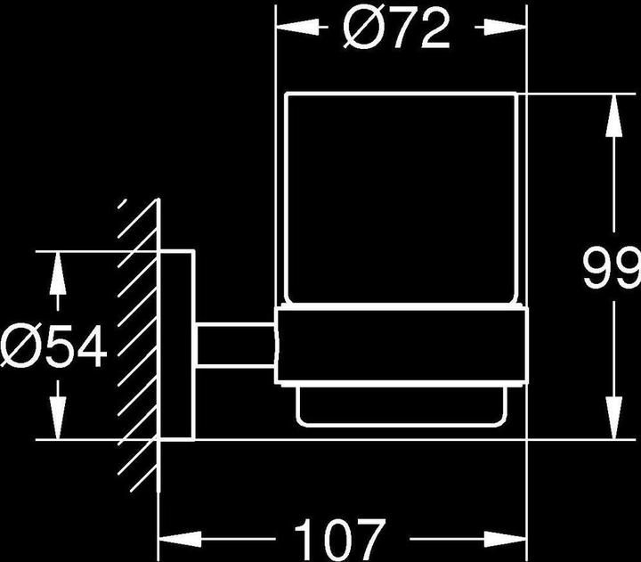 Actual product image Grohe Essentials (7.5 x 8.5 x 16 cm)