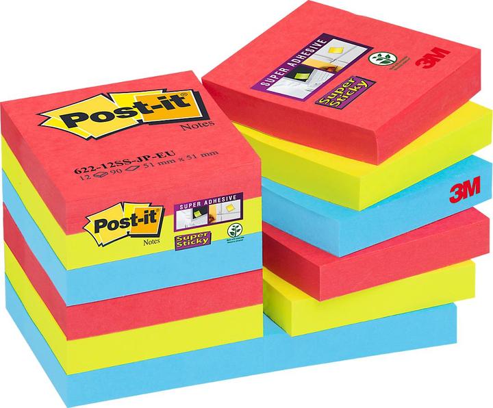Actual product image Post-it Super Sticky Bora Bora Notes (51 x 51 mm)