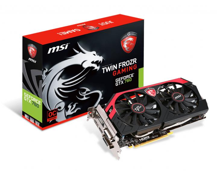 Produktbild MSI GeForce GTX 760 TWIN FROZR GAMING (2 GB)