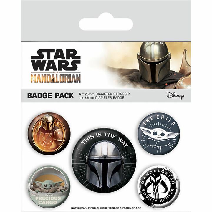 Pyramid MANDALORIAN - This Is The Way - Pack de 5 badges