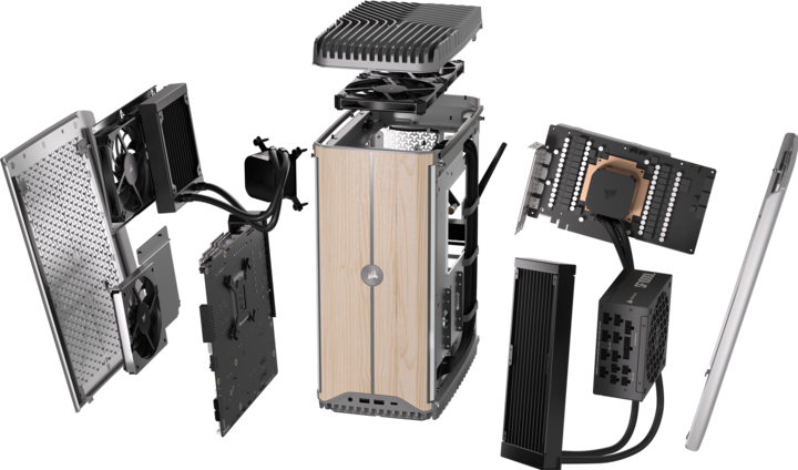 Actual product image Corsair ONE i500 (Intel Core i9-14900K, 64 GB, 2000 GB, GeForce RTX 4090)
