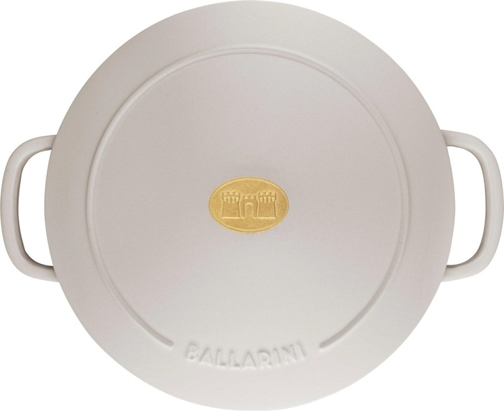 Immagine prodotto Ballarini Cocotte BELLAMONTE 22 cm rotonda da 3,0 litri in ghisa arrosto bianco (22 cm, Pirofila + casseruola, Ghisa)