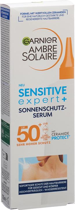 Actual product image Garnier Ambre Solaire Sensitive Advanced expert+ (Sun cream face, SPF 50, 125 ml, 161 g)