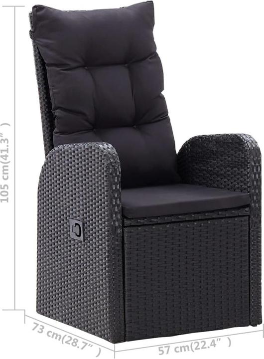 Produktbild vidaXL Garten-Essgruppe (85 x 85 x 74 cm)