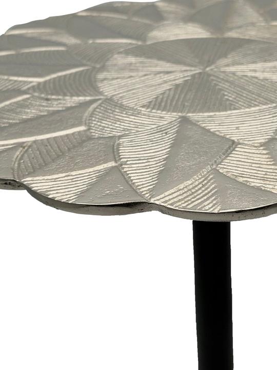 Produktbild FineBuy Beistelltisch Aluminium Anstelltisch Metall Wohnzimmertisch Dekotisch Couchtisch