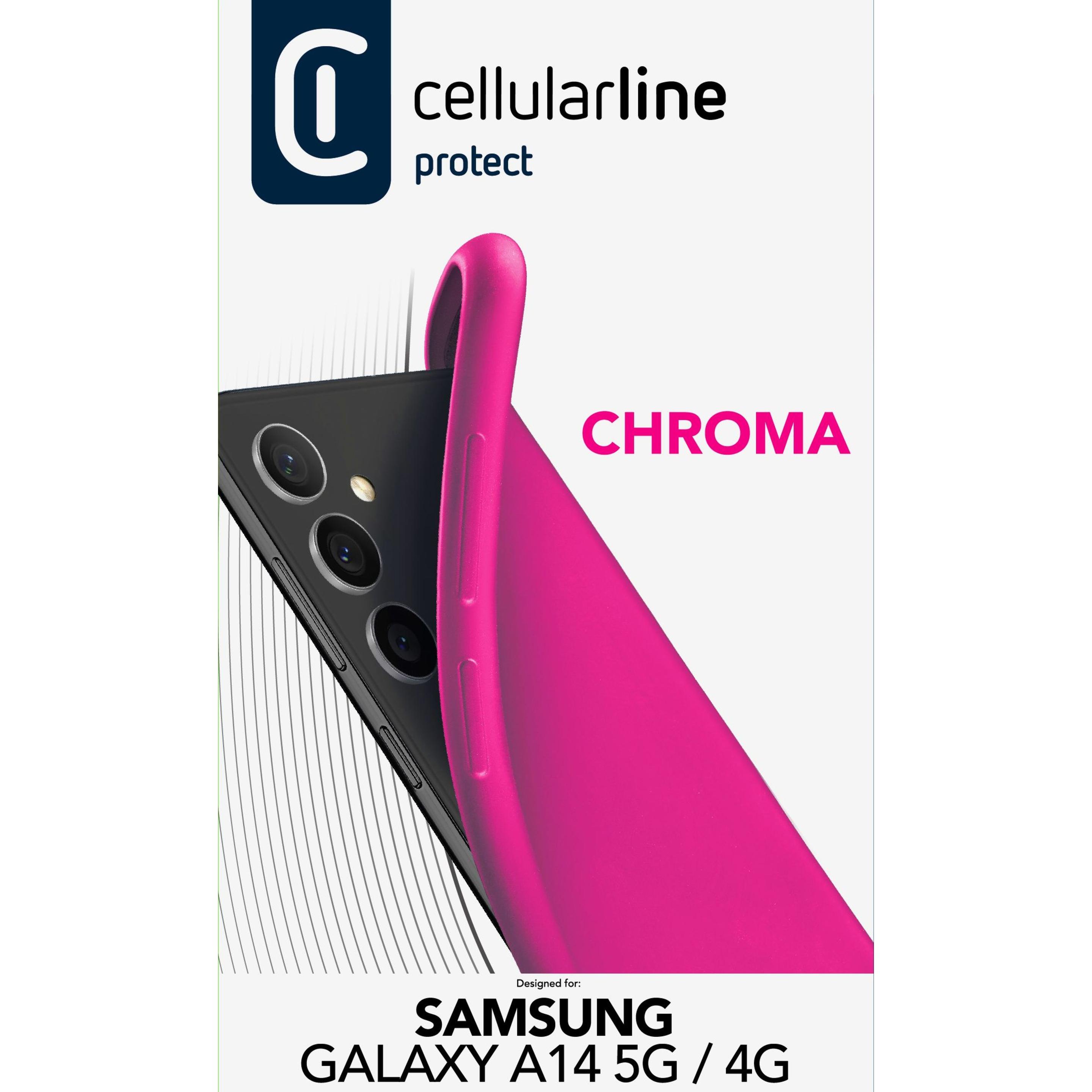 Thumbnail - Cellularline Rubber Case Chroma (Samsung Galaxy A14, Samsung Galaxy A14 5G), Smartphone Hülle, Pink