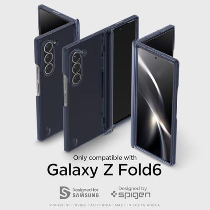 Actual product image Spigen Ultra Hybrid Pro Galaxy Z Fold 6 Case Frost Navy Blue (Samsung Galaxy Z Fold6)