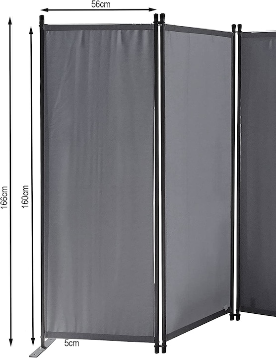 Produktbild Quick Star Paravent 4 Teilig 165 x 220 cm