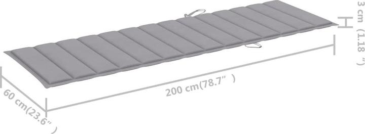 Image du produit vidaXL Sonnenliege (200 cm)