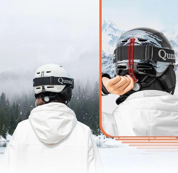 Actual product image Rockbros Kask narciarski Qunature 10130003005 z nausznikami snowboard Panda dla dzieci rozmiar M - biały (54 - 58 cm, M)