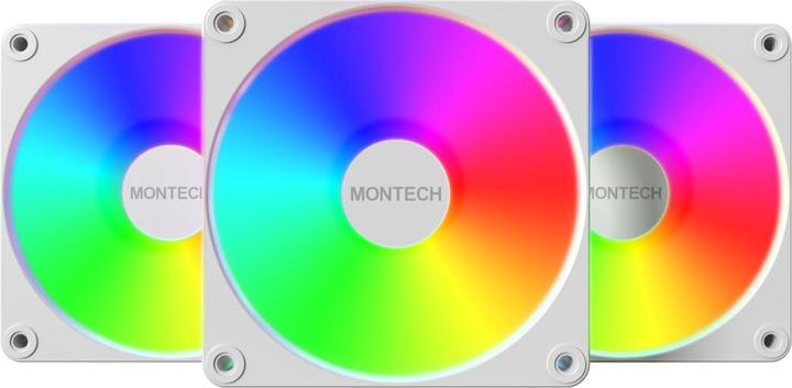 Produktbild Montech CASE FAN 120MM GF120 V2/ARGB PWM 3I1(W) (120 mm, 3x)