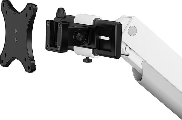 Produktbild Neomounts Tischhalterung duo 100x100 11kg/24-34"/wei?/voll beweglich (Tisch, 34", 11 kg)