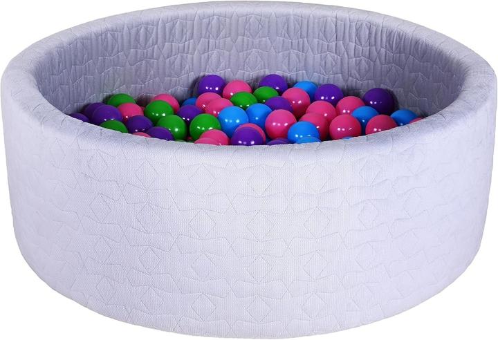 Actual product image Knorrtoys Bällebad soft - "Cosy geo grey" 300 balls softcolor' (ca. 6cm Durchmesser)