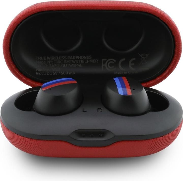 Actual product image BMW Headphones Bluetooth TWS Metal Logo ENC red (30 h, Wireless)