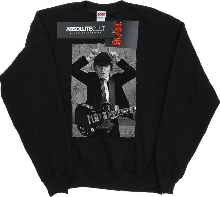 Produktbild AC/DC Angus Young Distressed Photo Sweatshirt (S)
