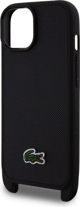 Produktbild Lacoste LCHCP15SSPVCK iPhone 15 / 14 / 13 6.1" czarny/black hardcase Iconic Petit Pique Crossbody (Apple iPhone 15)