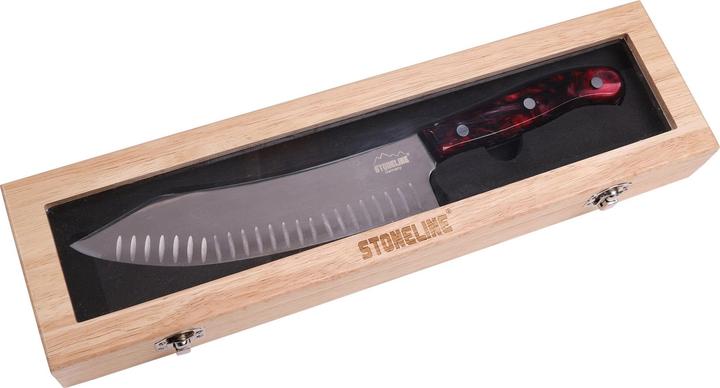Produktbild Stoneline Chefmesser 33,2 cm, in edler Aufbewahrungsbox aus Holz (20 cm)