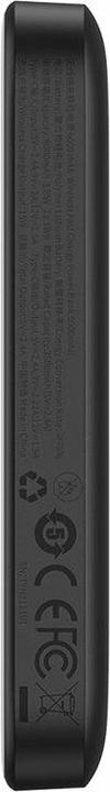 Actual product image Joyroom Mini Wireless PowerBank 20W Baseus (black) (6000 mAh, 20 W, 22.20 Wh)
