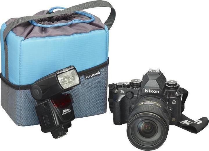 Produktbild Cullmann CAMERA CONTAINER (medium) cyan/grey, camera insert (Kamera Schultertasche)