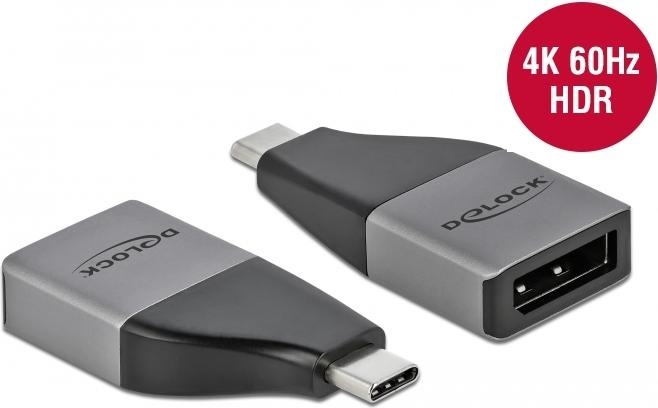 Image du produit Delock Adaptateur USB Type-C™ vers DisplayPort (DP Alt Mode) 4K 60 Hz (DP, 41 cm)