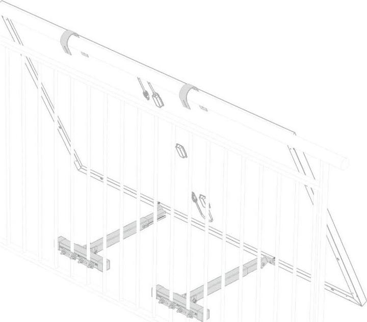 Actual product image EcoFlow Bracket for Lattice Balcony (Solar system mounting material)