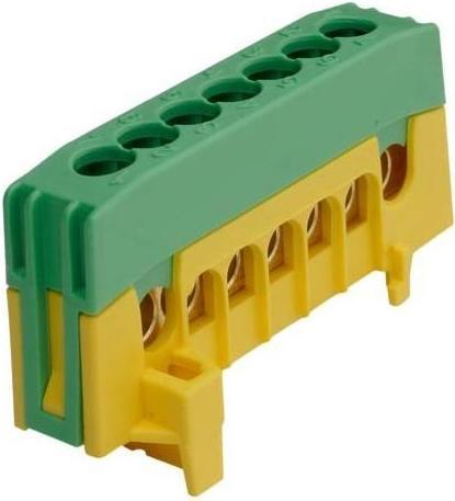 Produktbild Pollmann Verteilerklemme PE7-F2 grün Schutzleiterklemme 7x16mm² 202026