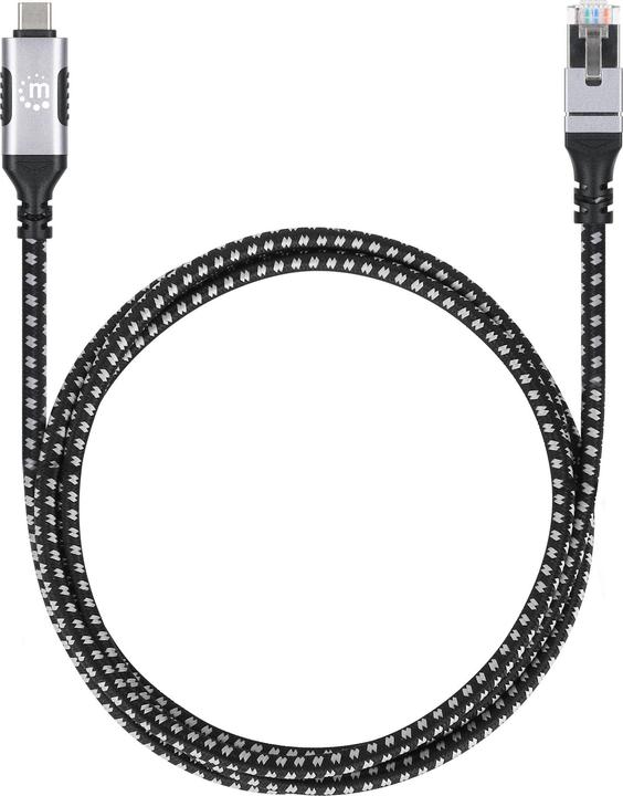 Produktbild Manhattan USB-C auf Gigabit Ethernet-Netzwerkkabel, 2 m (2 m, USB 3.0)