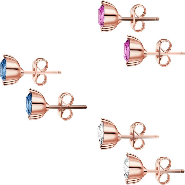 Produktbild Lulu & Jane Damen Metall-Legierung verziert mit Kristallen von Swarovski® roségold - 29089 (Metall-Legierung)