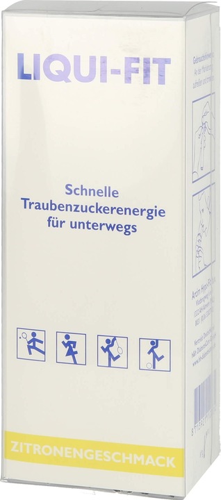 Actual product image Liqui-fit Grape sugar energy sachets lemon flavour, 12 pcs. sachets (12 Piece, Beutel)