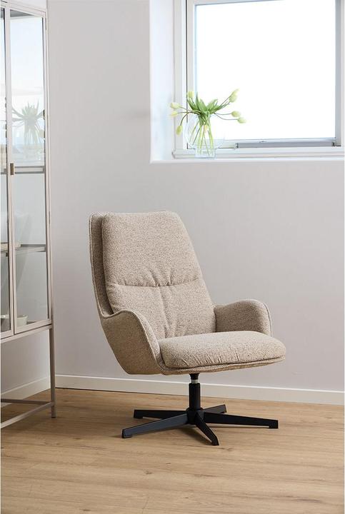 Produktbild AC Design Bosley Loungesessel Preston-Stoff camel 24 FR