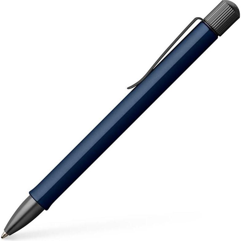 Faber-Castell, Schreibstifte, CASTELL Kugelschreiber Hexo blau Schreibfarbe schwarz (Blau, Schwarz, 1 x)
