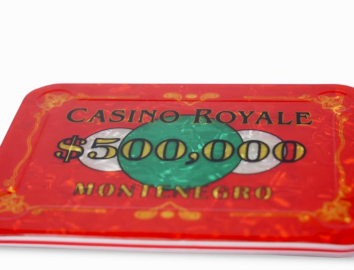 Actual product image Blomm & Berger Casino Royale $1/2 million plaque (poker plaque)