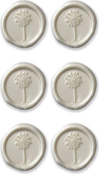 Produktbild Artoz Aufkleber Artwork Siegel Pusteblume pearl 6Stk