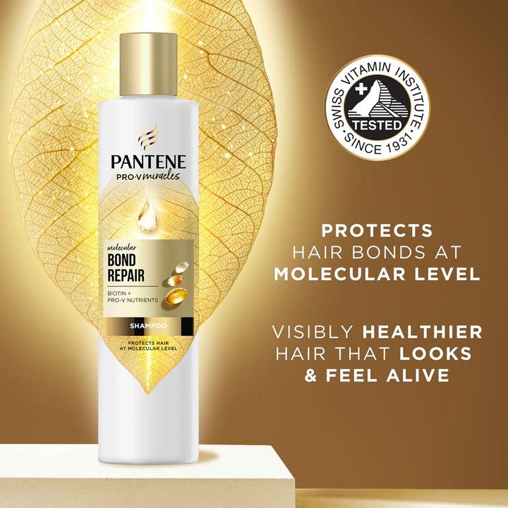 Actual product image Pantene Pro-V Bond Repair Shampoo - 250 ml, with Biotin (Liquid shampoo, 250 ml)
