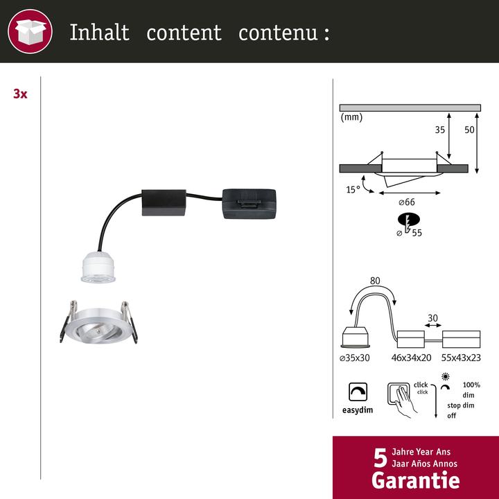 Produktbild Paulmann Einbauleuchte Nova Mini (300 lm)